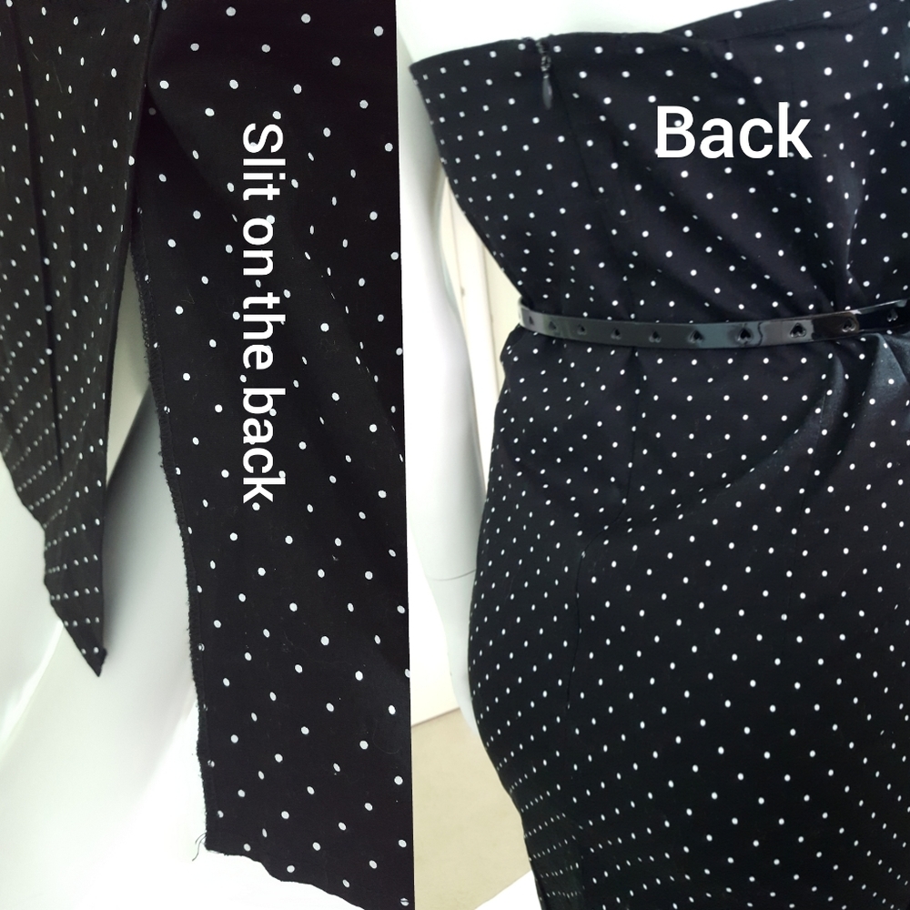 90's-Y2K🔥Polka-dot Strapless Stretchy Summer Dress - Picture 8 of 12
